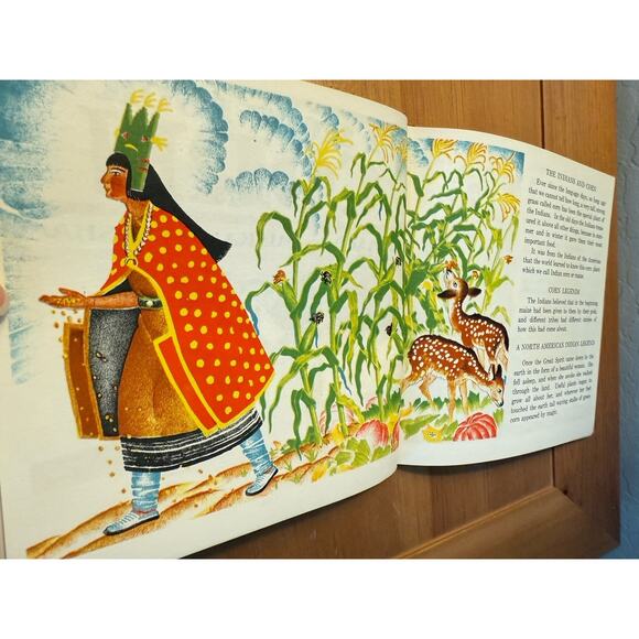 Vintage Childrens Book The Story Book Of Corn 1948 Maud & Miska Peterham Fall - Picture 4 of 11
